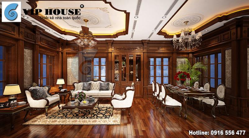 Không nên bỏ lỡ mẫu thiết kế nội thất cổ điển đẹp sang trọng và xa hoa tại Trung Yên